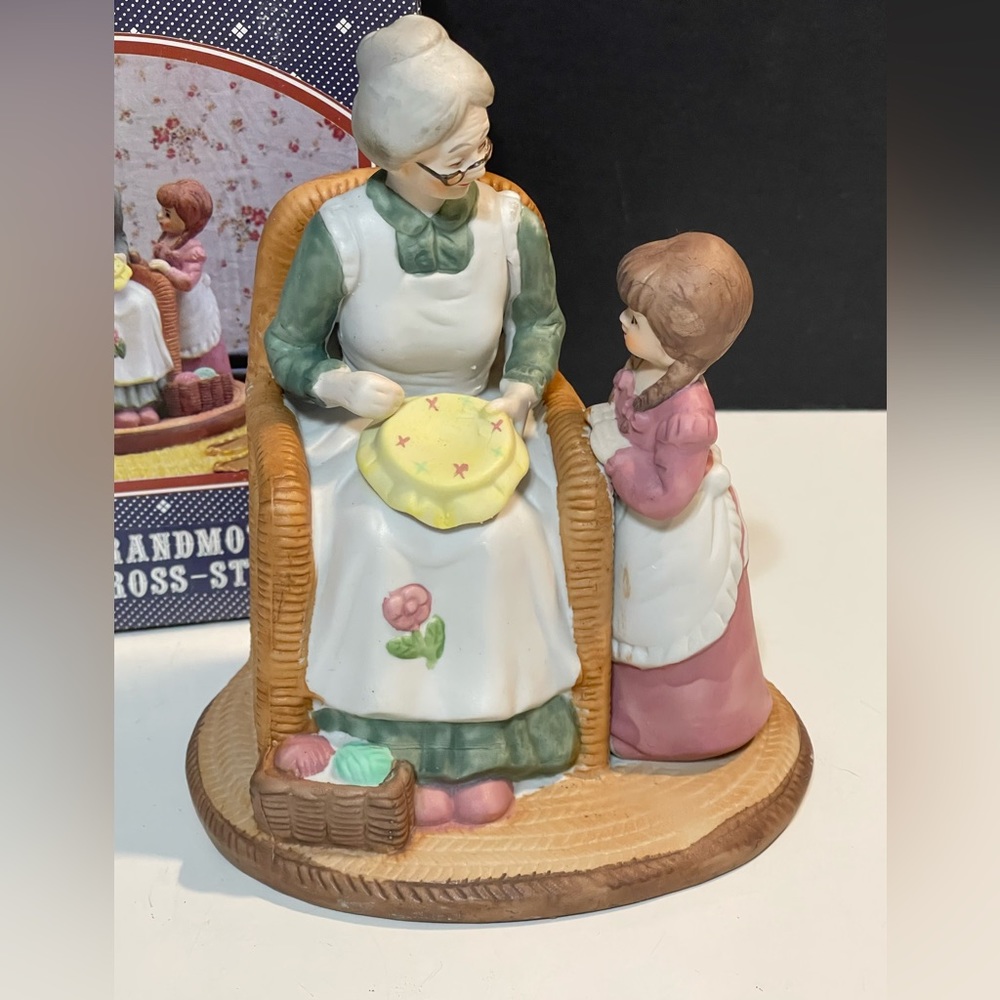 1989 Vtg TMD Nostalgia Series- Grandmother Cross Stitching